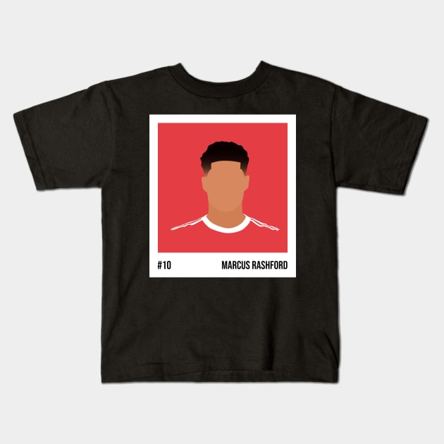 Marcus Rashford Minimalistic Camera Film Kids T-Shirt by GotchaFace